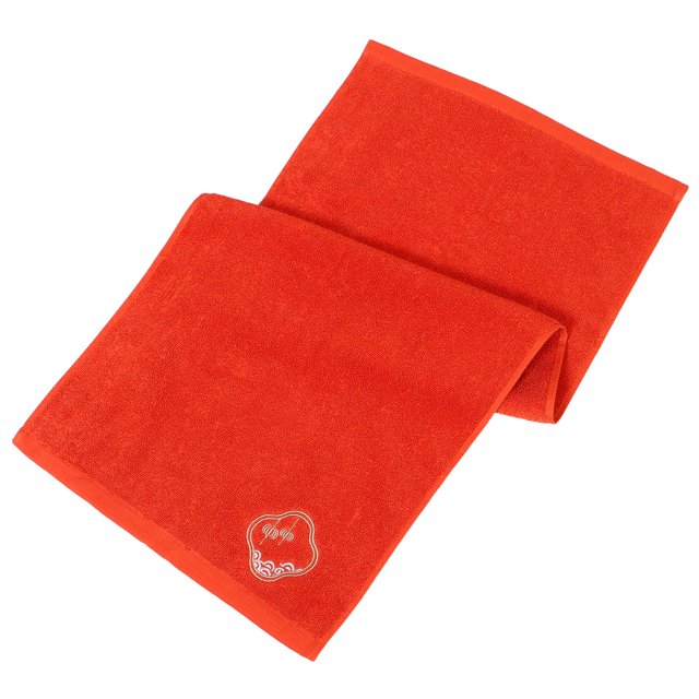 BRIGHTFUFU Serviette de Gym pour Usage Quotidien Coton Rouge Serviette à Main 1Pcs