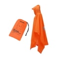 thumbnail image 1 of Poncho de lluvia con capucha Chaqueta de lluvia Impermeable Impermeable para exteriores Montar Deportes Naranja, 1 of 9