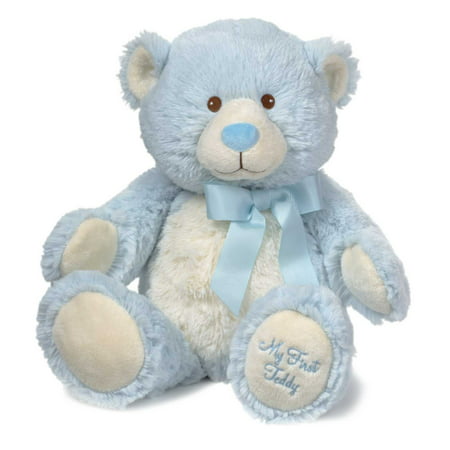 Boys 1st Birthday Teddy Bear Plush - Blue (Best Toys For 1st Birthday Girl)