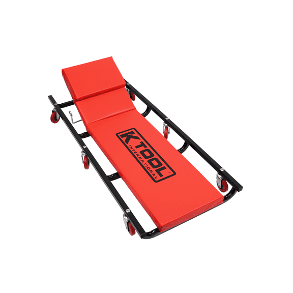 K Tool International 74961 Creeper Seat With Adjustable Headrest And Casters