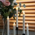 thumbnail image 4 of Rhytsing 10" Wax Dripping 5Pcs Ivory Flameless Taper Candles with Timer - Remote & Batteries Incl., 4 of 7