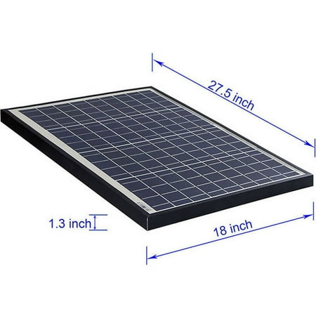 ALEKO PP40W12V ETL Polycrystalline Modules Solar Panel, 40W 12V