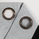 thumbnail image 4 of Cortinas térmicas opacas de 2 piezas, 100 % opacas, con reverso y ojales negros, 4 tamaños, 4 of 5