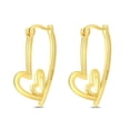 thumbnail image 1 of Arete Grande Dorado Encantador Bañado en Plata, 1 of 6
