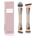 thumbnail image 1 of Brochas de maquillaje dpolla Foundation, polvo, colorete y contorno, 2 unidades, 1 of 6