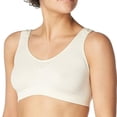 thumbnail image 3 of Bali Women's Microfiber Crop Top Bra, Country Spearmint/Pinky Peach, Small, 3 of 3