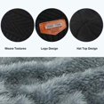 thumbnail image 2 of Winter Beanie Hat Scarf Set Slouchy Snow Ski Warm Knitted Skull Cap, 2 of 7
