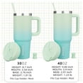 thumbnail image 4 of BJPKPK 40 oz Insulated Tumbler With Lid And Straw Stainless Steel Tumblers Cup With Handle For Women And Men,Mint, 4 of 7