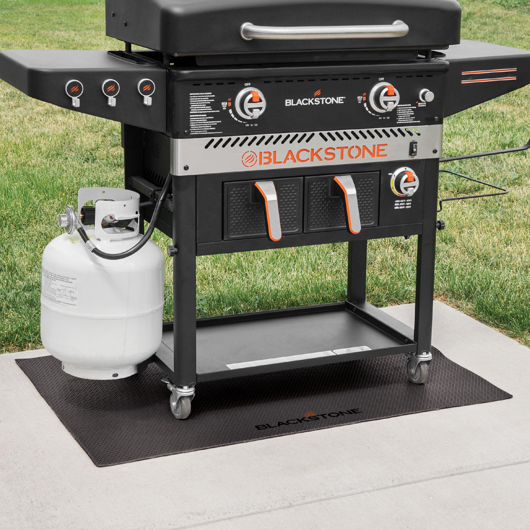 Blackstone 48” x 32” Griddle or Grill Mat with Fire-Resistant Backing