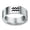 Aquarius, variant on Stainless Steel Zodiac Constellation Rings, 8mm Wide, 2mm Thick, Celestial Jewelry for Women and Men