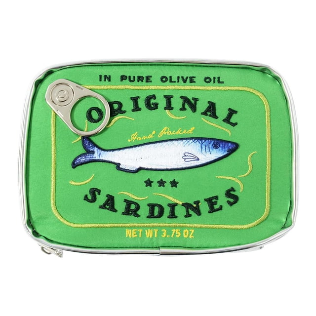 Cosméticos Sardinas Enlatadas Bonita Almacenamiento Creativa para El () Verde