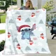 thumbnail image 3 of Manta de felpa suave con dibujos animados de Disney Stitch, manta de franela para sala de estar, dormitorio, cama, sofá, funda de picnic, 3 of 5