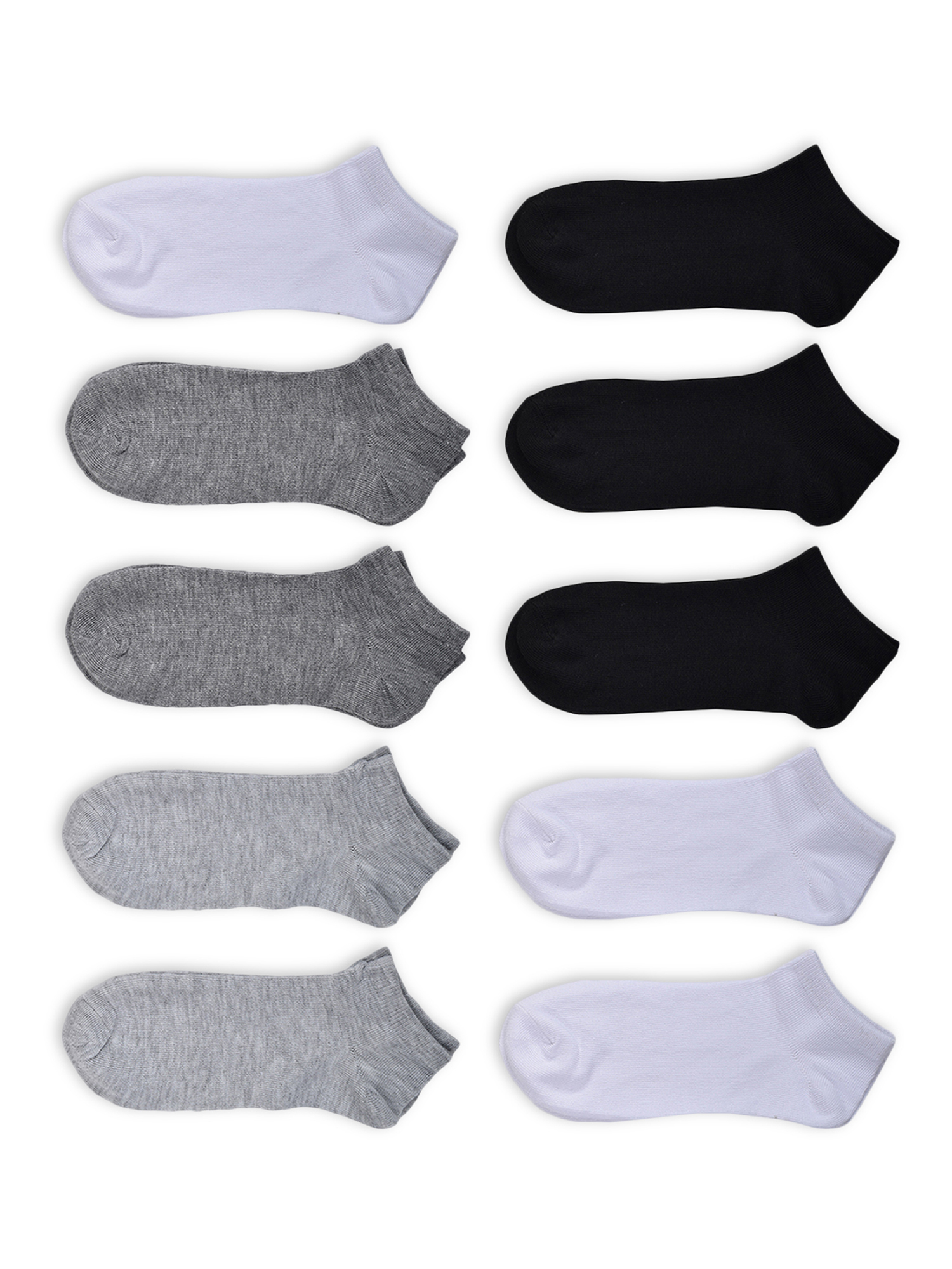 No Boundaries Women's Low-Cut Socks, 10-Pack, Shoe Sizes 4-10 - image 4 of 5