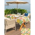 thumbnail image 5 of Outdoor Tablecloth with Umbrella Hole for Patio/Picnic/Party/Camping, Summer Lemon Orange Waterproof Table Cloth Rectangle Table Cover Washable, Farmhouse Tropical Fruit Rustic (60"x 120"), 5 of 8