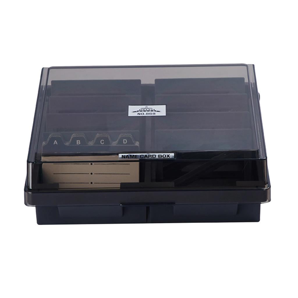 Business Card Holder, Name Card Organizer With Dividers Up To 1000 Standard Business Cards Capacity Home Office Desktop Business Card Organization Use