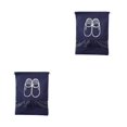 thumbnail image 1 of Naiovety 2020 nueva bolsa impermeable para zapatos, bolsa de almacenamiento de viaje, organizador de lavandería no tejido, bolsa portátil con azul oscuro medio 2piezas, 1 of 6