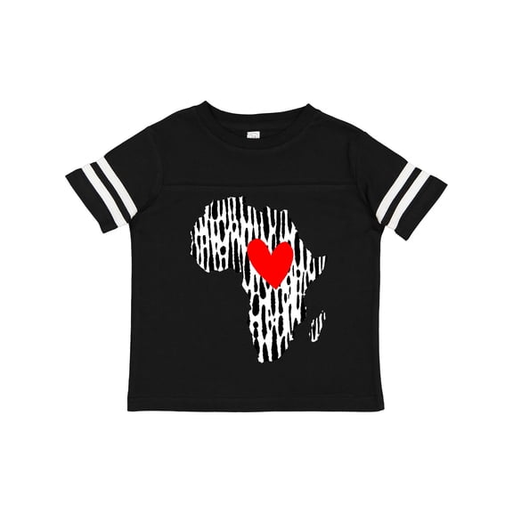 Inktastic Black History Month Ink Print African Heart Boys or Girls Toddler T-Shirt