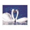 thumbnail image 1 of DIY Pintura sin Mco al por Números de Decoración de Dormitorio, , , Sala de ... Cisnes blancos BLESIY Cuadro de pintura al óleo, 1 of 7