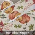 thumbnail image 7 of Thankgiving Pumpkin Throw Pillow Cover 24 x 36 Inch Decorative Pillow Cover Beige Retro Orange Leaves Lumbar Pillowcase Seasonal Rectangle Cushion Case for Couch Sofa Bed Living Room, 7 of 7