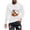 White, variant on Raeneomay Long Sleeve Shirts for Men Halloween Printed Top Casual Long Sleeved Round Neck Top