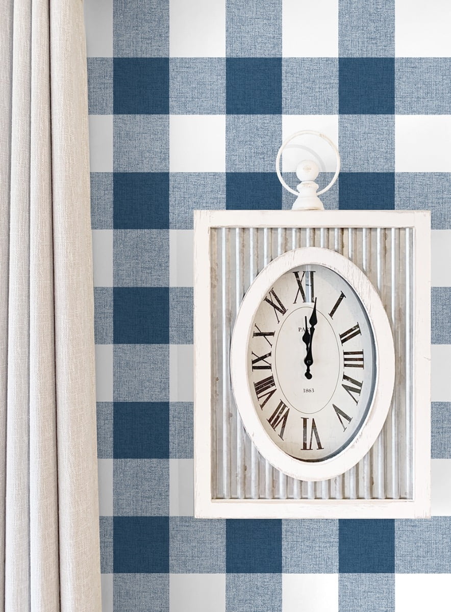 NextWall Picnic Plaid Peel and Stick Wallpaper