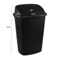 thumbnail image 2 of 13 Gallon / 50 L Swing Lid Tall Kitchen Trash Can, 4-Pack, Restaurants, Garage, Classroom, Office Garbage Bins, Black, 2 of 7