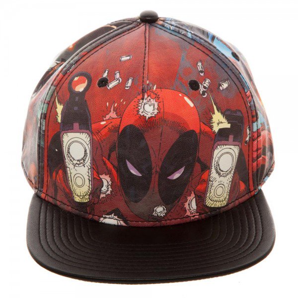 Baseball Cap Marvel Deadpool Printed PU Snapback New sb3je2mvu