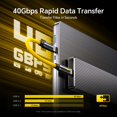 thumbnail image 4 of Set de cables USB-C AOHI 240W PD3.1 carga rápida 40Gbps, 4 of 6