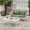 Off White+Green, variant on Christopher Knight Home 2-Piece Outdoor Furniture Set, Woven Rope Loveseat with Coffee Table, Dark Grey+Light Grey