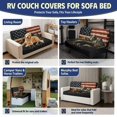 thumbnail image 6 of HUISEFOR Mountain Bear RV Couch Covers for Sofa Bed 2 Piece Non-Slip Stretchable Jackknife Couch Slipcovers, 1 Backrest Cover & 1 Seat Cover, Pet Friendly & Wrinkle Free, 6 of 7