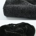 thumbnail image 4 of Mens 2 Piece Hat & Scarf Sets Winter Thermal Warm Fleece Lined Solid Color Chunky Knitted Slouch Beanies Hats and Neck-Gaiters Scarves Set, 4 of 6