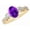 Amethyst, variant on 1 to 5.5 Carat Oval 14K Yellow Gold Natural Gemstone and Diamond Engagement Ring (AAAA Heirloom Quality) Diamond 1 Carat Size: 9