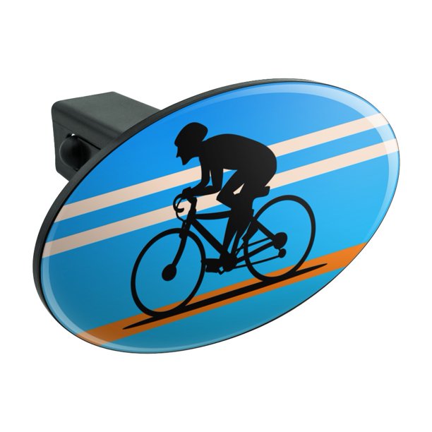 Road Bike Cycling Biking Bicycle Oval Tow Trailer Hitch Cover Plug