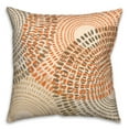 thumbnail image 2 of Creative Products Orange and Tan Dash Circles 20x20 Indoor / Outdoor Pillow, 2 of 2