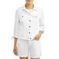 thumbnail image 6 of EV1 from Ellen DeGeneres Women's Love Flag Long-Sleeve Premium Denim Jacket (White, X-Small (XS), 6 of 9