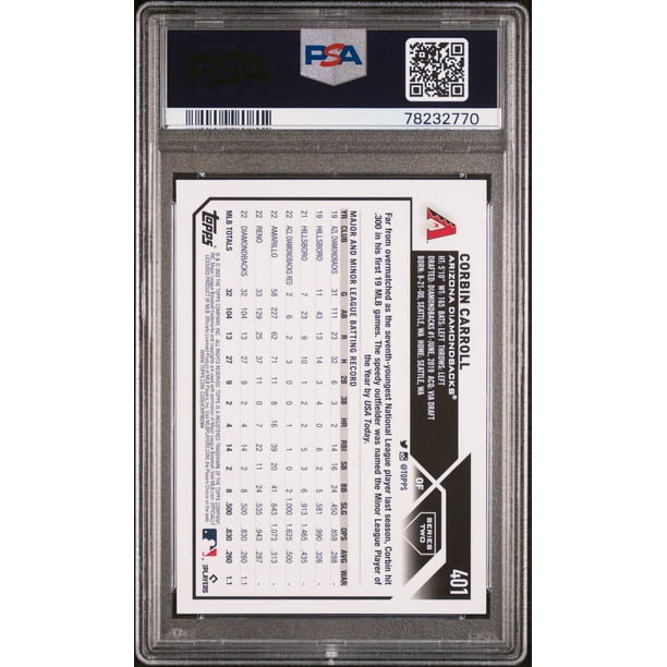 Corbin Carroll RC PSA 10 - Trading card sets for hobby shops