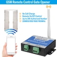 thumbnail image 3 of G202 GSM Gate Opener Relay Switch Remote Control 200 User Door Access Wireless Door Opener Free Call 850/900/1800/1900MHz For Driveway ,Ultra-Quiet Operation, 3 of 6
