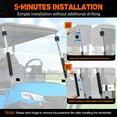 thumbnail image 4 of Nilight Golf Cart Windshield for Front Window Foldable Windproof UV Protection Compatible with Club Car Precedent Gas or Electric 2004-Up, Scratch and Impact Resistant, 4 of 7
