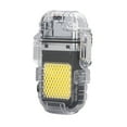 thumbnail image 3 of Arc Cigarette Lighter IP56 Waterproof Wind Proof LED Lighting Portable Multifunctional Dual Arc Lighter Black, 3 of 5