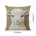 thumbnail image 5 of Cute Animals Throw Pillow Covers 18 x 18 Inch Decorative Pillows Case Polyester Linen Outdoor Cushion Covers for Couch Sofa Bed Home Kids Room Decor, 5 of 5