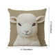 thumbnail image 3 of Funda de almohada con estampado de animales | Funda decorativa de 45 x 45 cm para sofá, cama y salón | Nailon suave y elastano para decoración de interiores y exteriores, 3 of 5