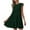 Army Green, variant on IROINNID Surplice Dress For Women 1/4 Sleeve Round Neckline Casual Patchwork Pleats Dress Strapless Dress