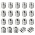 thumbnail image 1 of Unique Bargains Adaptateurs de Filetage Manchon Réducteur Écrou 20 Pcs M10x1.5 Mâle à M4x0.7 Femelle Réparation Insert Écrou 10mm, 1 of 7