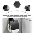 thumbnail image 3 of WASHWEPE 1Ud Portarrollos Simple Negro Para Papel Higiénico En Baños Y Oficinas, 3 of 8
