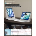 thumbnail image 2 of Funda con teclado avakot para iPad Air 13 y iPad Pro 12.9 2018-2022, 2 of 9