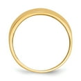 thumbnail image 2 of 14K Yellow Gold Ring Band Themed Ridge-edged Dome, 2 of 5