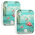 thumbnail image 2 of Flamingo Summer Tropical Palm Tree 2 Pack LED Motion Sensor Night Light Plug into Wall Auto Dusk to Dawn Adjustable Brightness for Kids Bedroom Hallway Nursery Room, 2 of 7