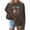 Brown christmas sweatshirts, variant on Wycnly Sweatshirt for Christmas Womens Crewneck Sweatshirt Fashion Christmas Tree Graphics Loose Tops Winter Long Sleeve Merry Xmas Fleece Ladies Oversized Pullover Tops Christmas