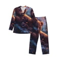 thumbnail image 1 of Balery Lazy Stone Bear Pijama para Hombre de Dos Piezas con Manga Larga, Conjunto de Dormir y Descanso Suave con Bolsillos-X-Large, 1 of 7