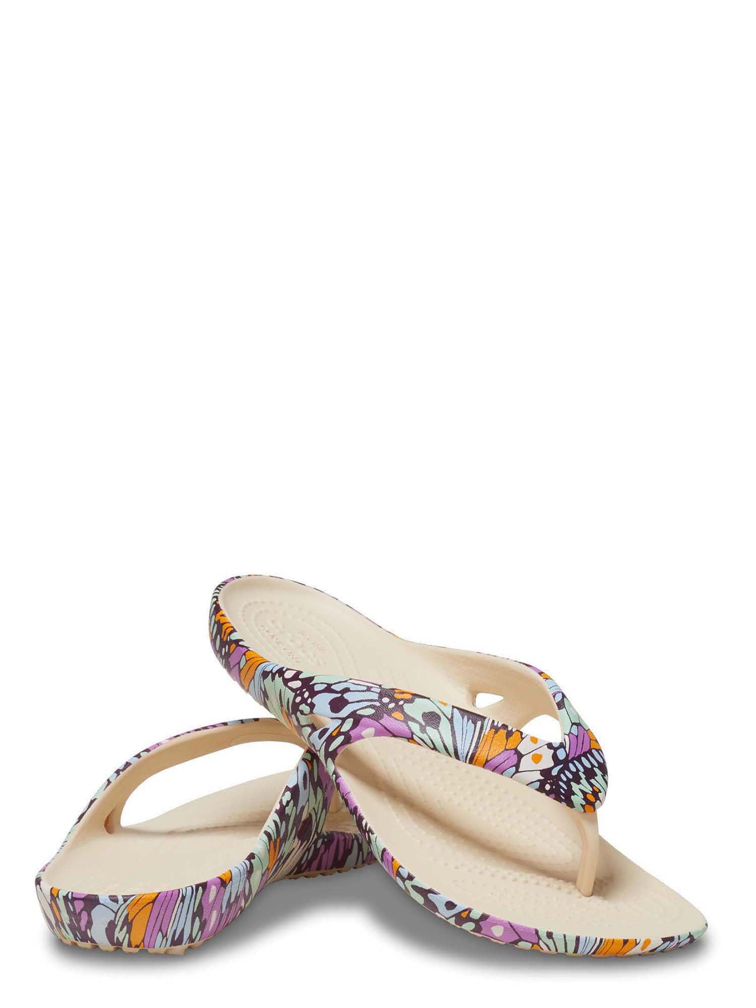 サンダル・ミュール Mule Dway Gradient butterfly pattern cotton Crocs women's Kadee II Butterfly Thong Sandal - Lightweight
